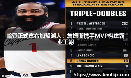 哈登正式宣布加盟湖人！詹姆斯携手MVP构建霸业王朝