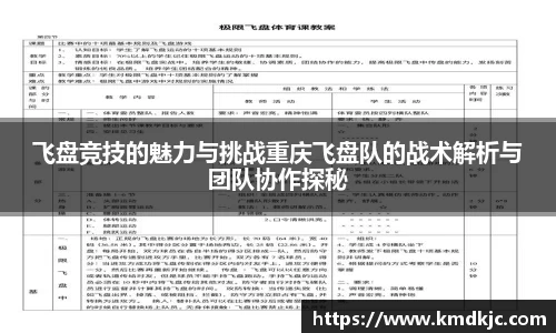 飞盘竞技的魅力与挑战重庆飞盘队的战术解析与团队协作探秘